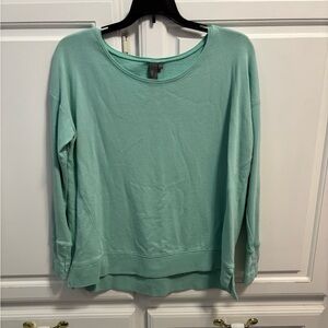 Sweaty Betty Simhasana Sweatshirt Mint Green Long Sleeve Pullover Size XXS